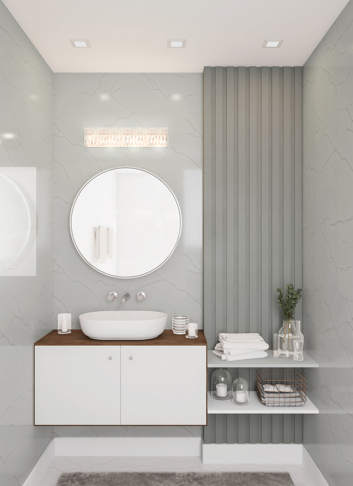 24'' Vanita 6 Light Chrome Vanity Light