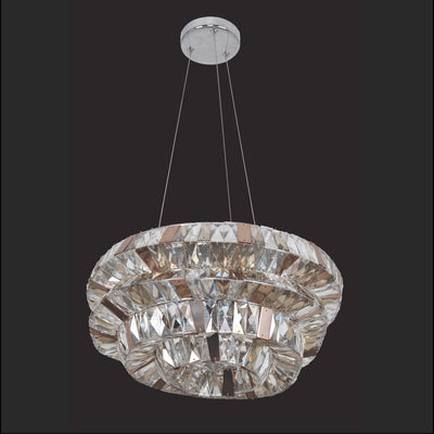 20'' Gehry 15 Light Chrome Chandelier