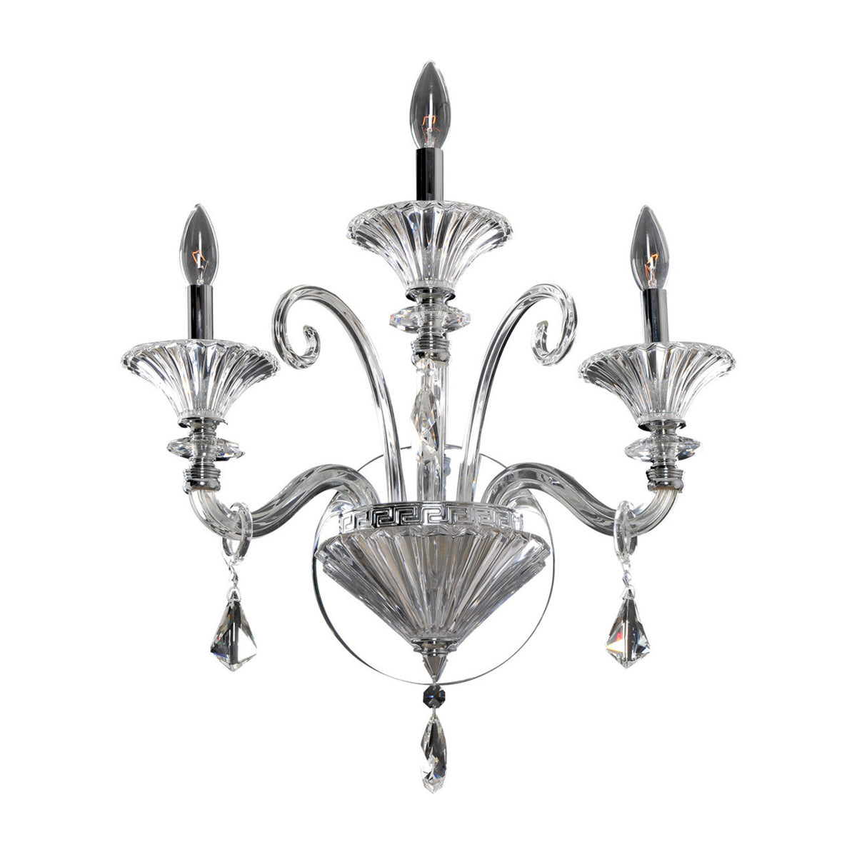 19'' Chauvet 3 Light Chrome Wall Sconce