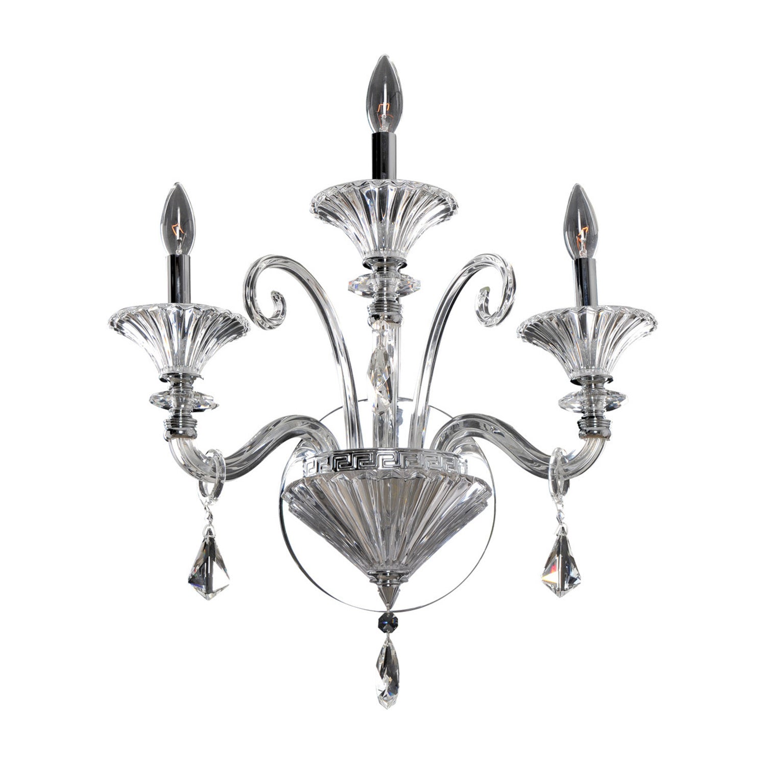 19'' Chauvet 3 Light Chrome Wall Sconce