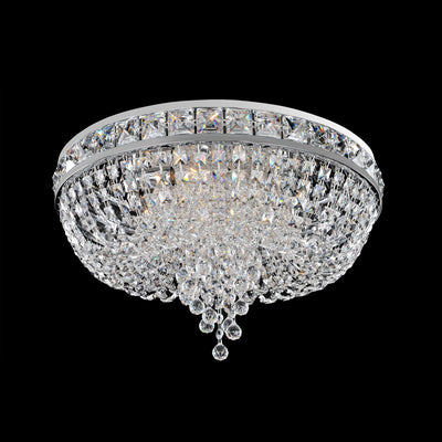 10'' Cascata 4 Light Chrome Flush Mount