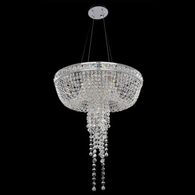 30'' Cascata 6 Light Chrome Chandelier