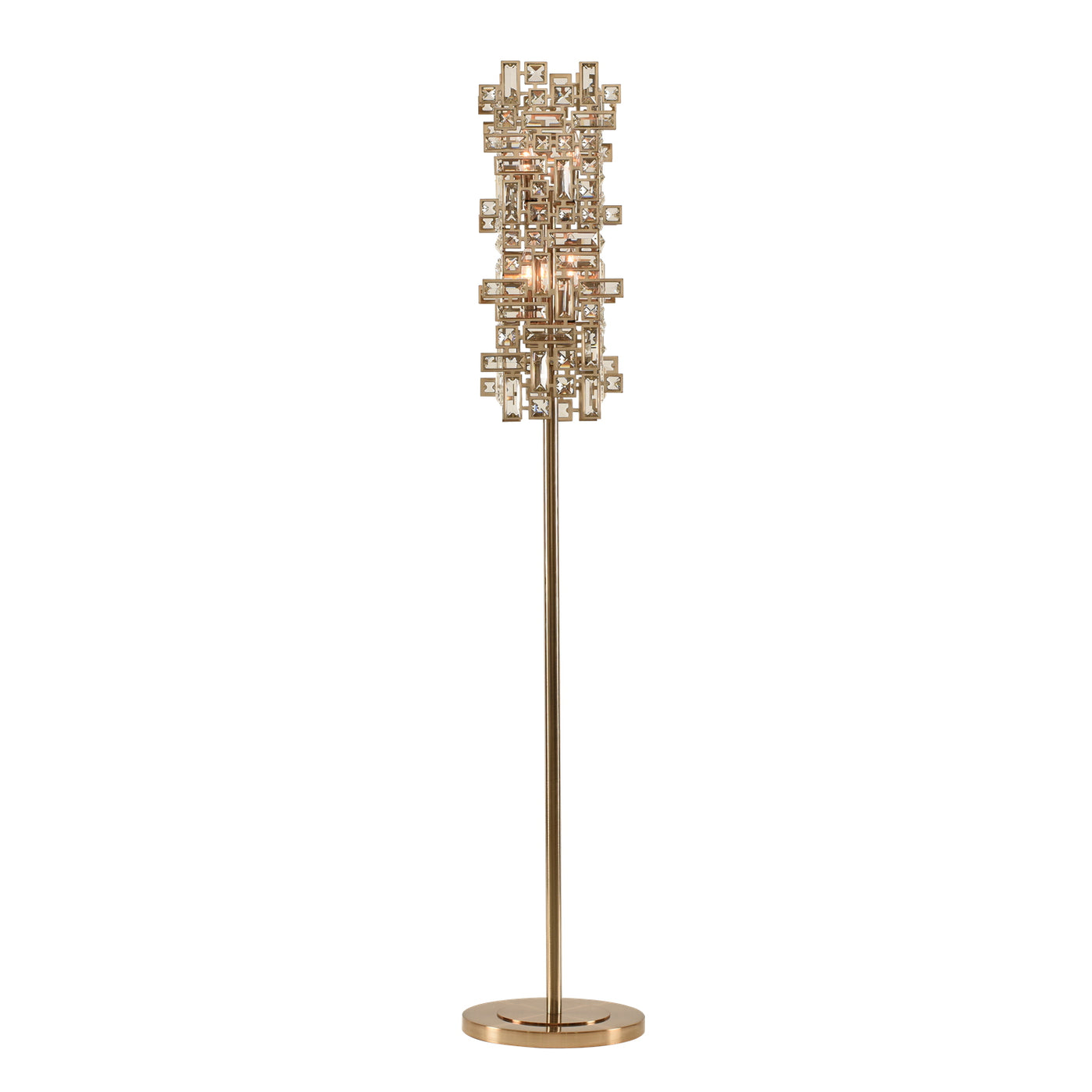 60'' Vermeer 4 Light Brushed Champagne Gold Floor Lamp