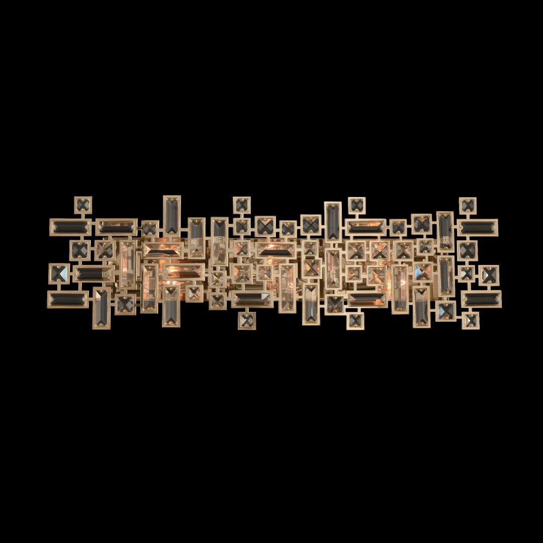 30'' Vermeer 6 Light Brushed Champagne Gold Vanity Light