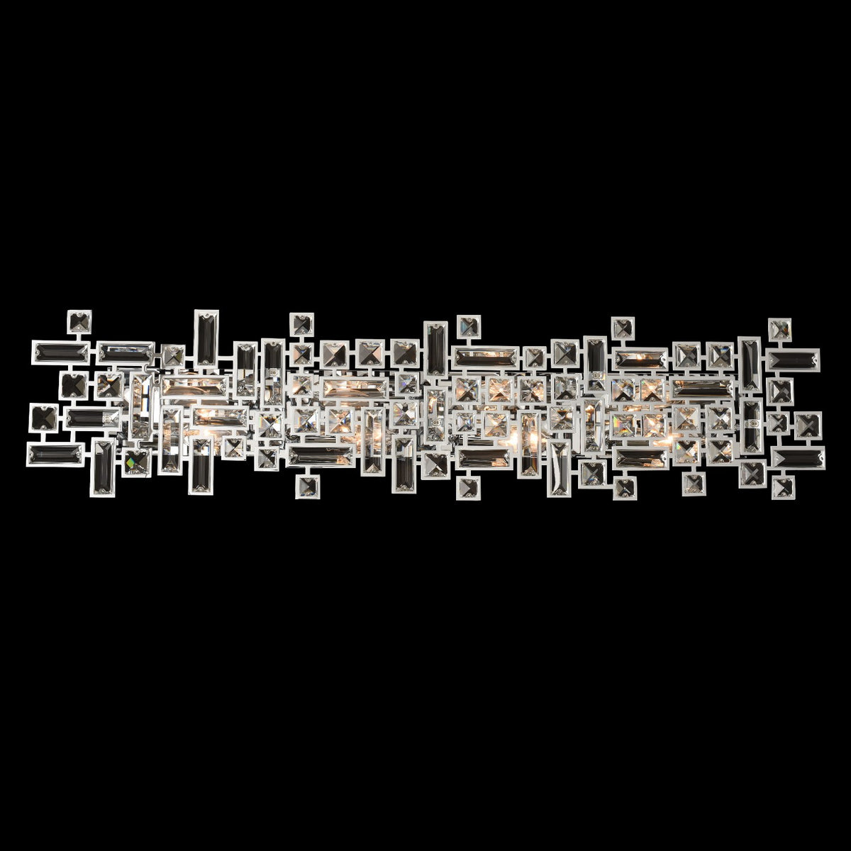 38'' Vermeer 8 Light Chrome Vanity Light