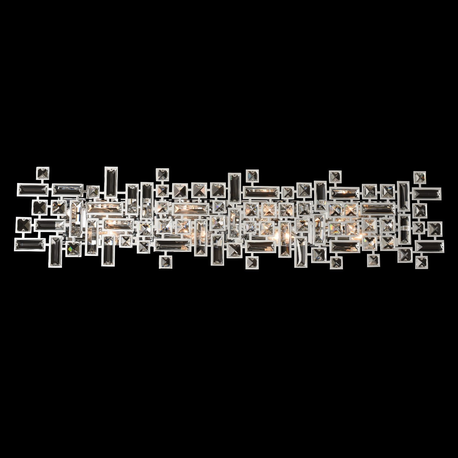38'' Vermeer 8 Light Chrome Vanity Light