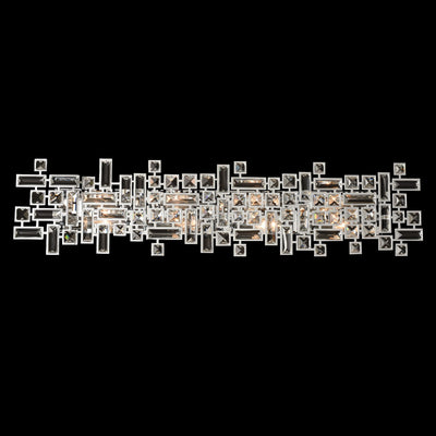 38'' Vermeer 8 Light Chrome Vanity Light