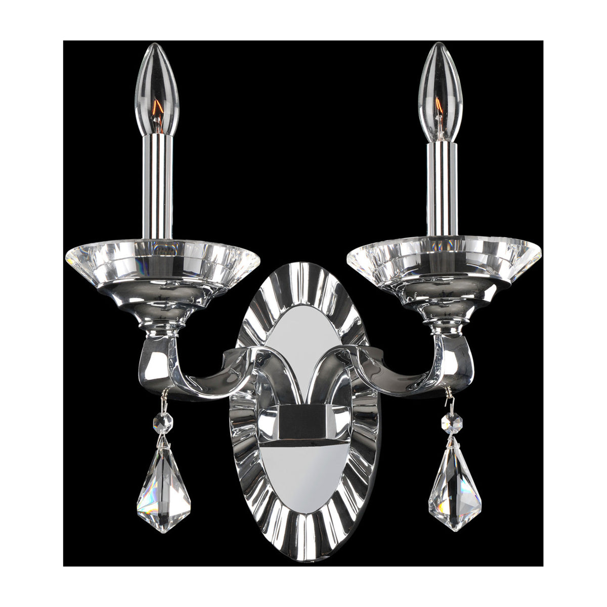 12.5'' Cosimo 2 Light Chrome Wall Sconce