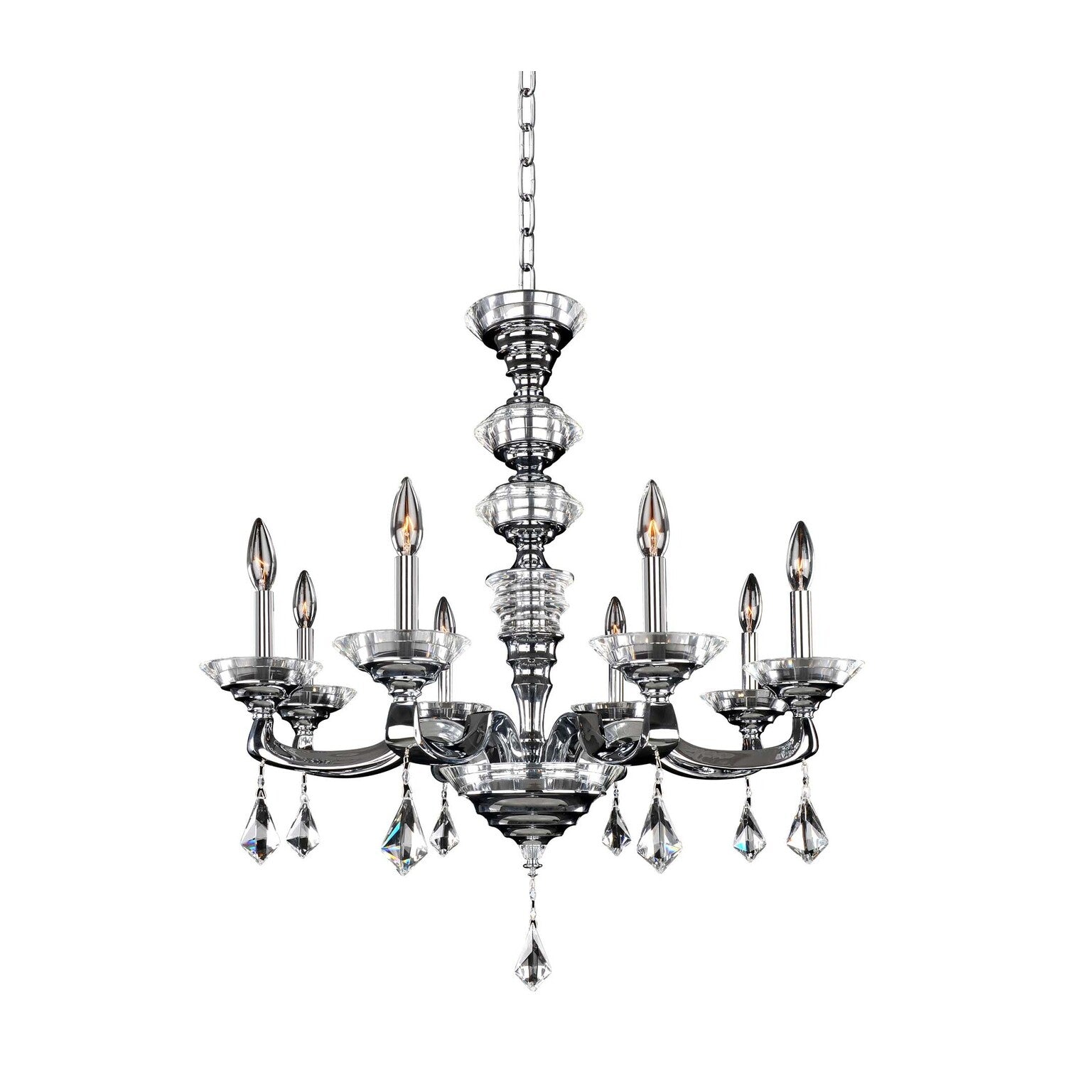 30'' Cosimo 8 Light Chrome Chandelier