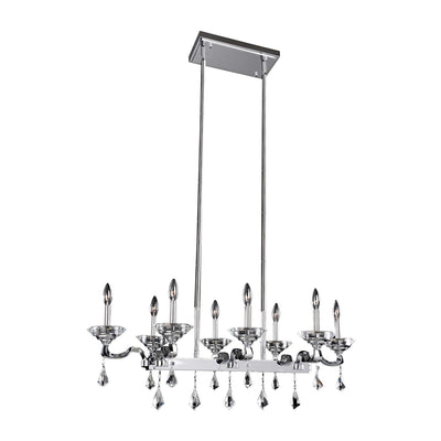 22'' Cosimo 8 Light Chrome Linear Pendant