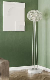 Spazio 12 Light Chrome Floor Lamp