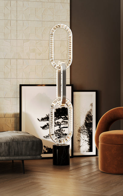 75'' Catena Light Polished Chrome Floor Lamp