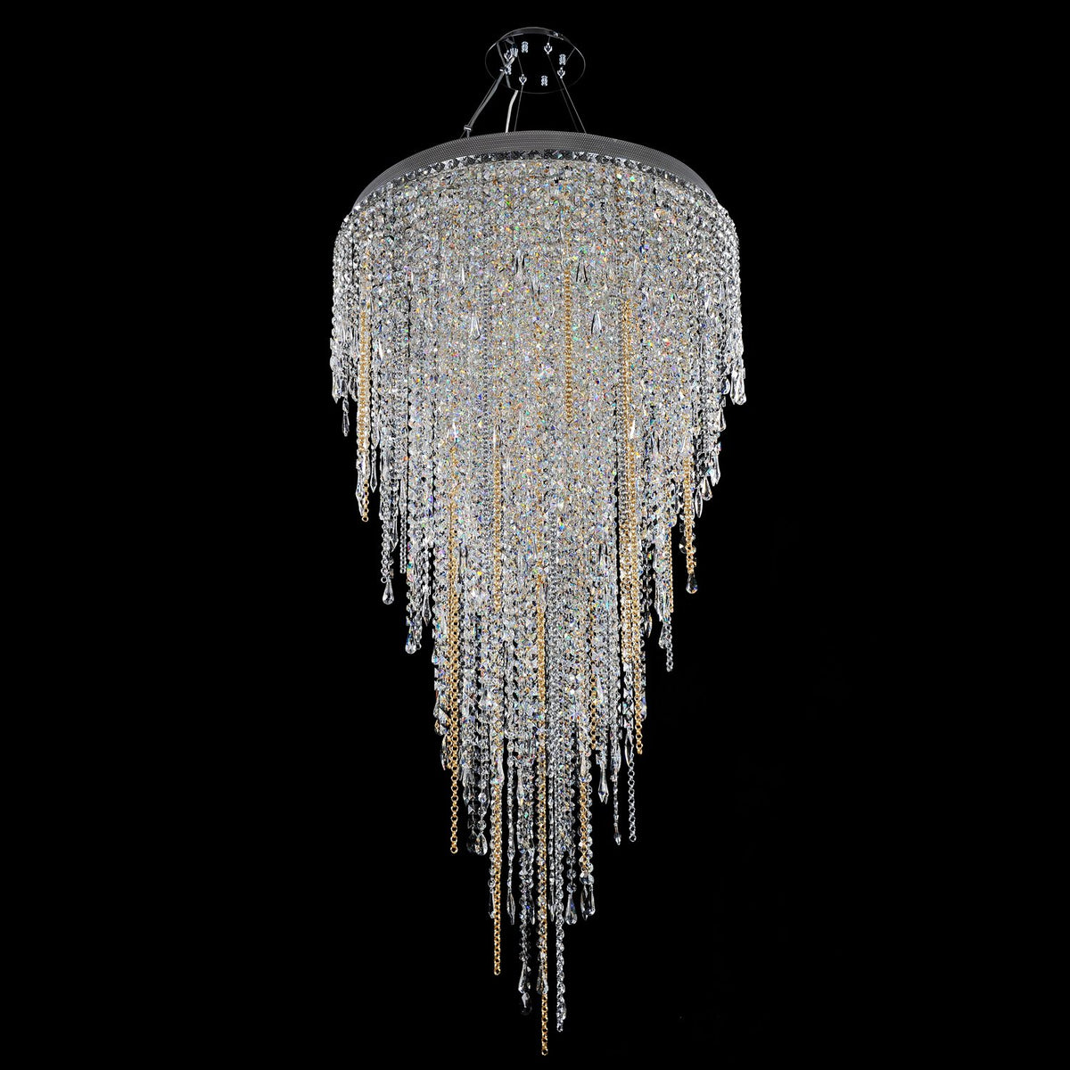 60'' Tenuta 16 Light Chrome Chandelier