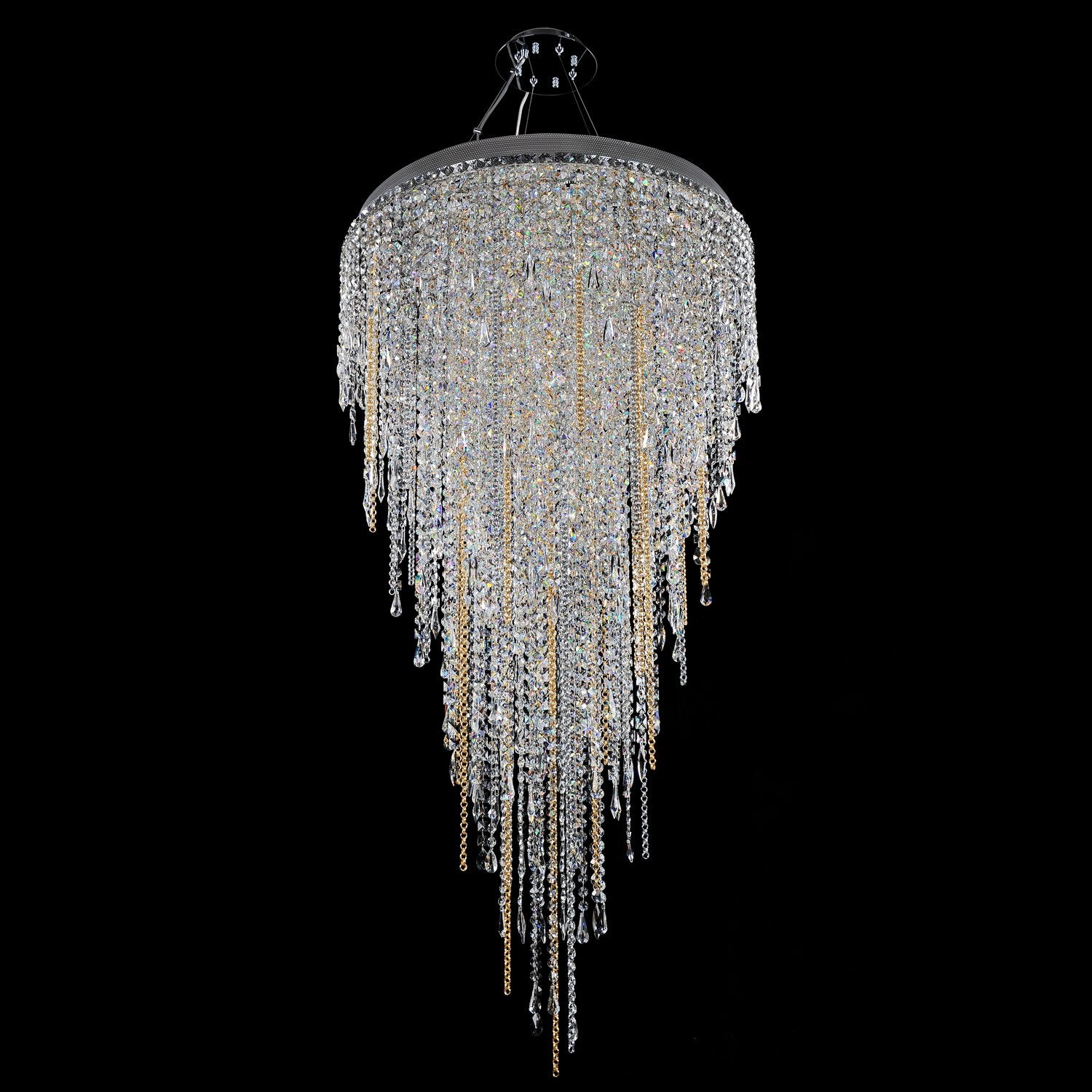 60'' Tenuta 16 Light Chrome Chandelier