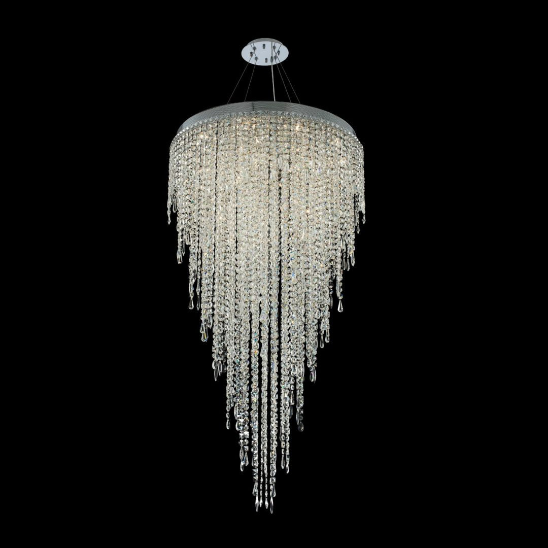 60'' Tenuta 16 Light Chrome Chandelier