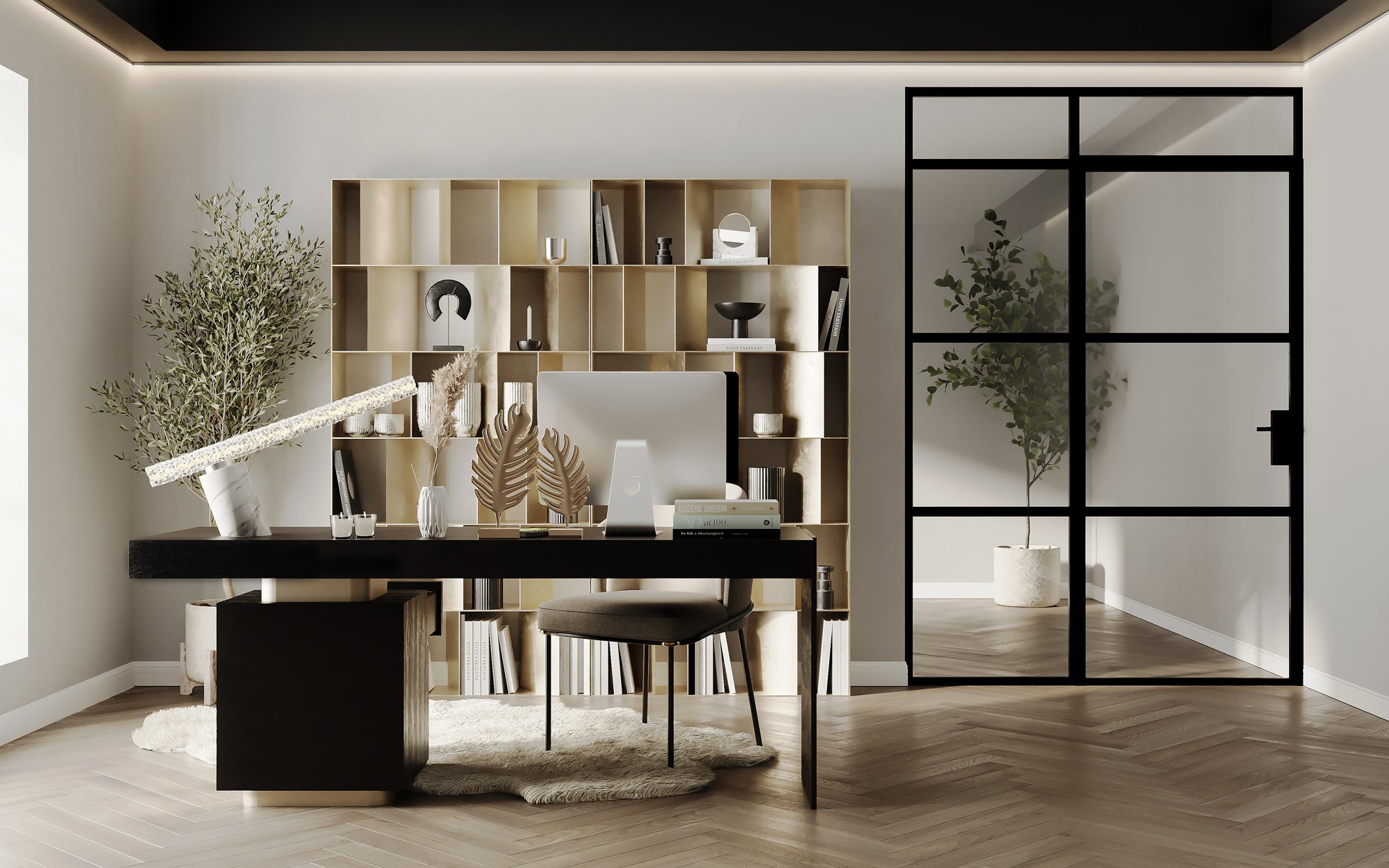 18'' Lina 1 Light Chrome Linear Pendant
