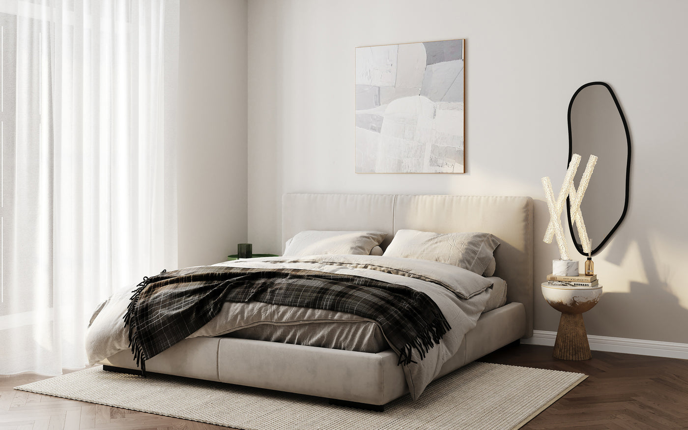 37.5'' Lina 1 Light Chrome Table Lamp