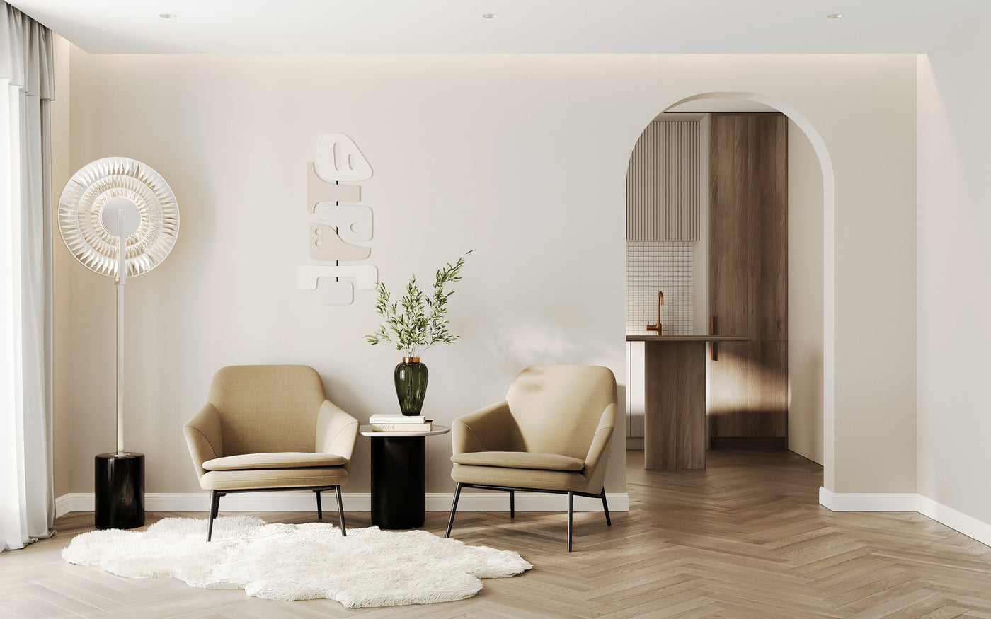 Cerichio 1 Light Chrome Floor Lamp