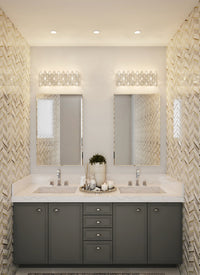 25'' Prive 6 Light Silver Vanity Light