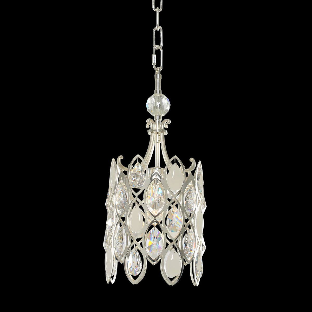 17'' Prive 1 Light 2 Tone Silver Pendant
