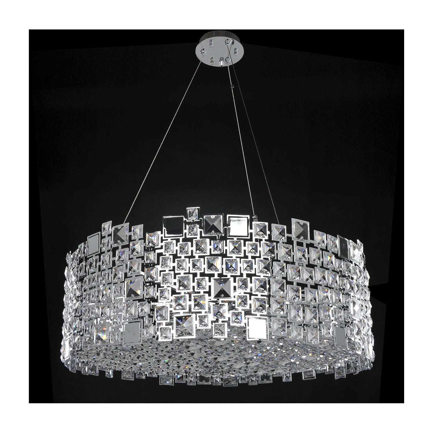 24'' Dolo 12 Light Chrome Chandelier