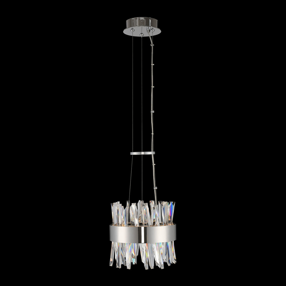 10'' Glacier 1 Light Chrome Pendant