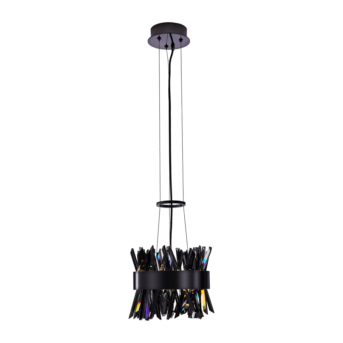 10.25'' Glacier 1 Light Black Nickel Pendant