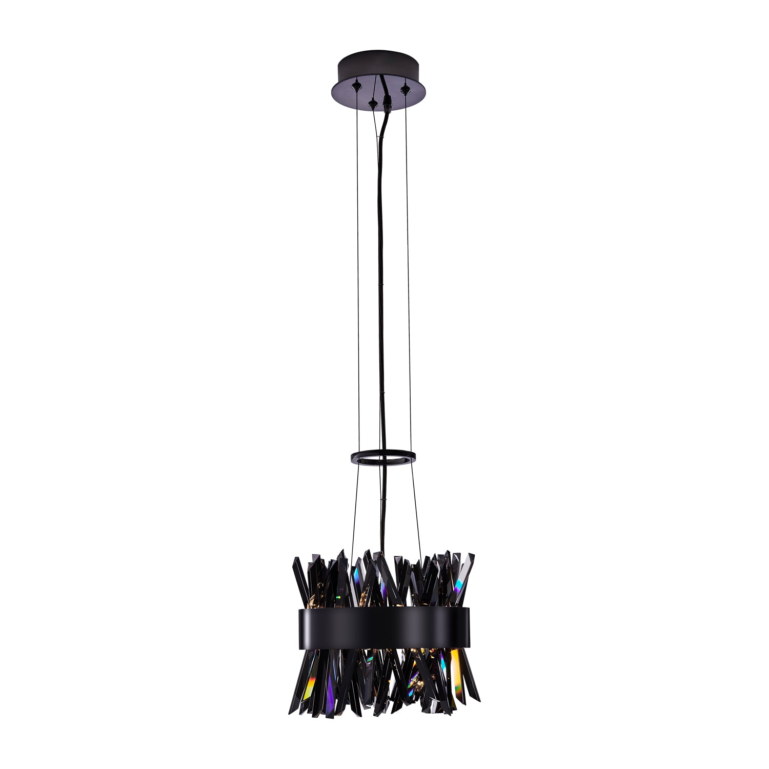 10.25'' Glacier 1 Light Black Nickel Pendant