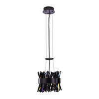 10.25'' Glacier 1 Light Black Nickel Pendant