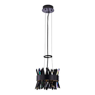 10.25'' Glacier 1 Light Black Nickel Pendant