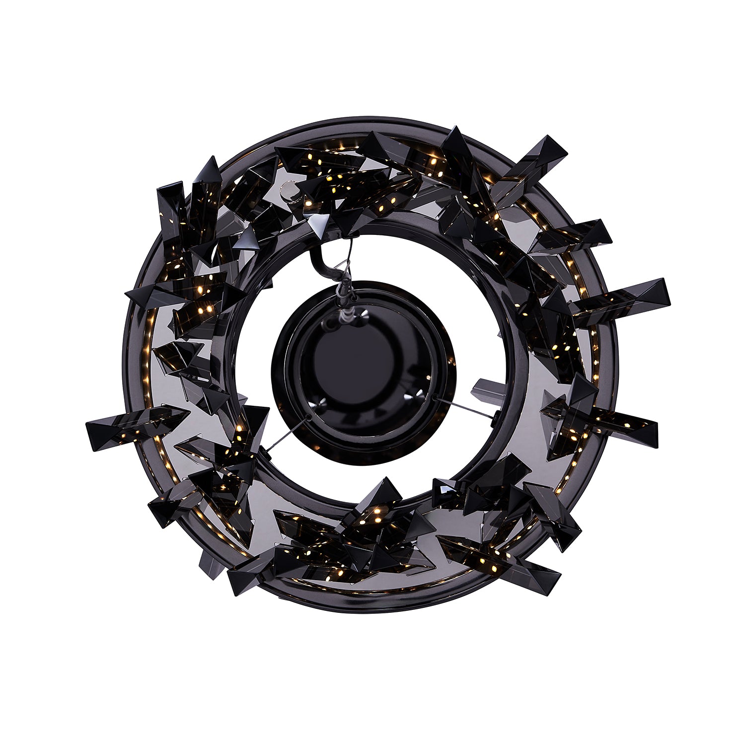 10.25'' Glacier 1 Light Black Nickel Pendant