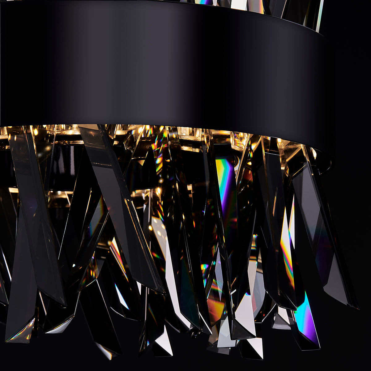 10.25'' Glacier 1 Light Black Nickel Pendant