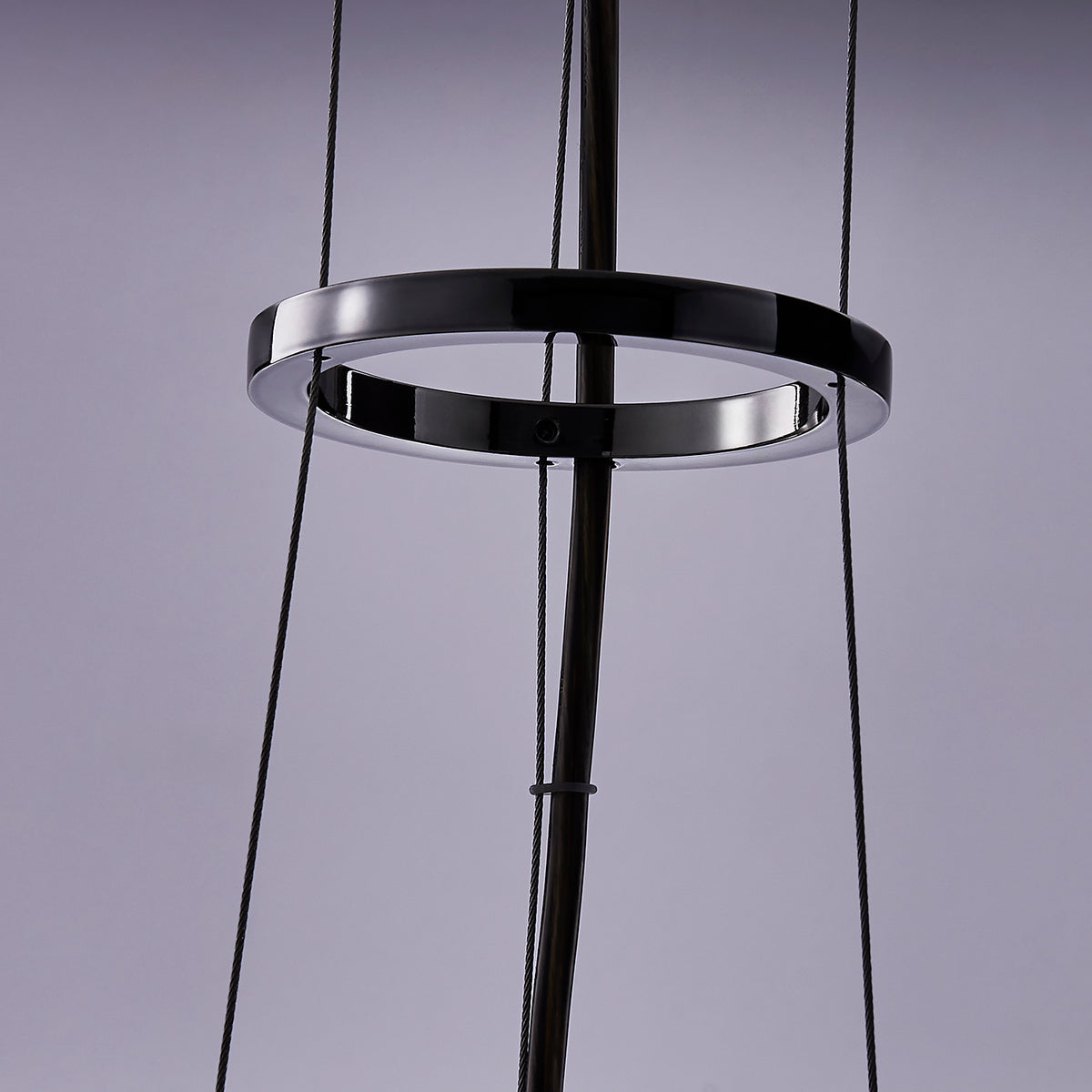 10.25'' Glacier 1 Light Black Nickel Pendant