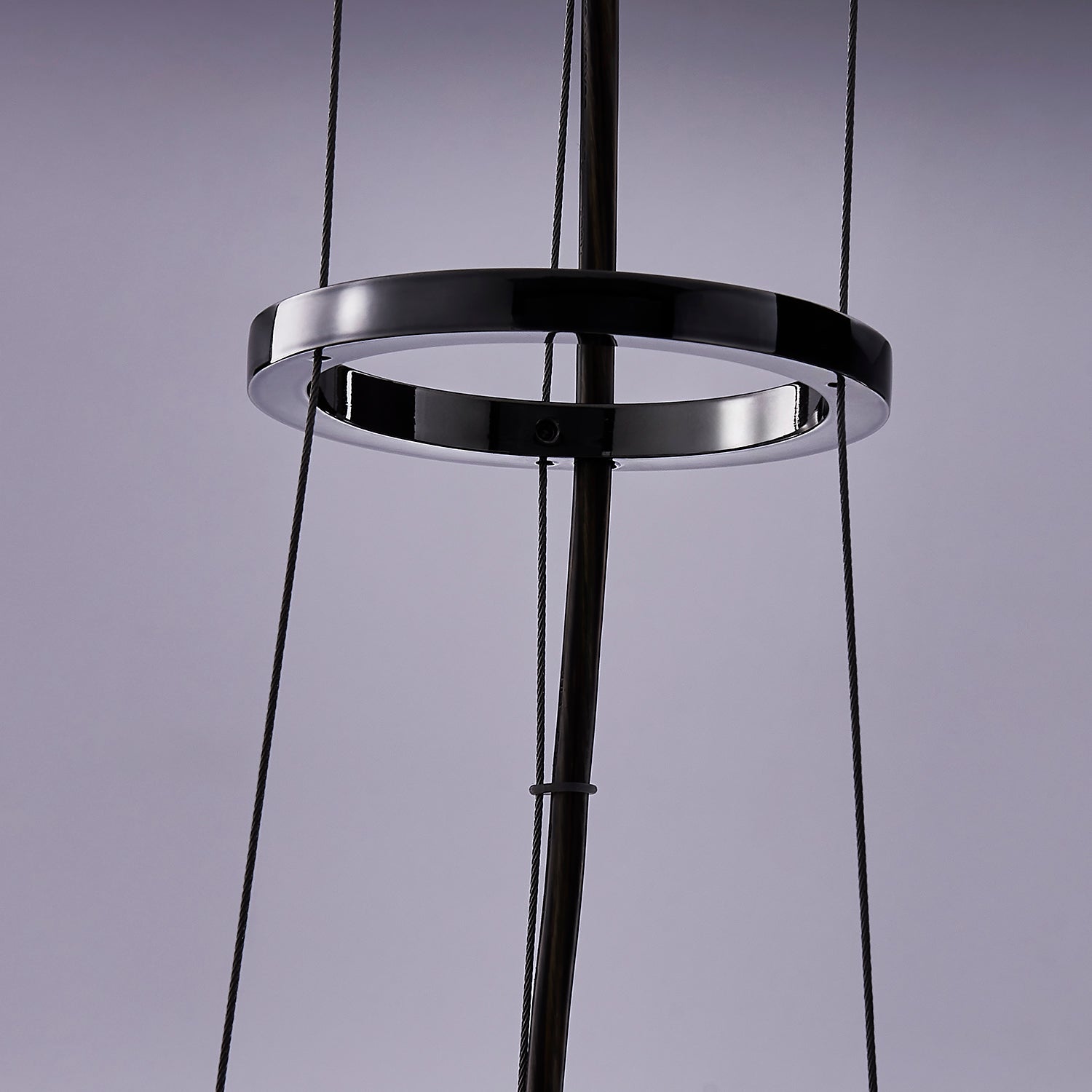 10.25'' Glacier 1 Light Black Nickel Pendant