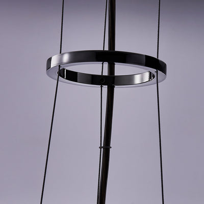 10.25'' Glacier 1 Light Black Nickel Pendant
