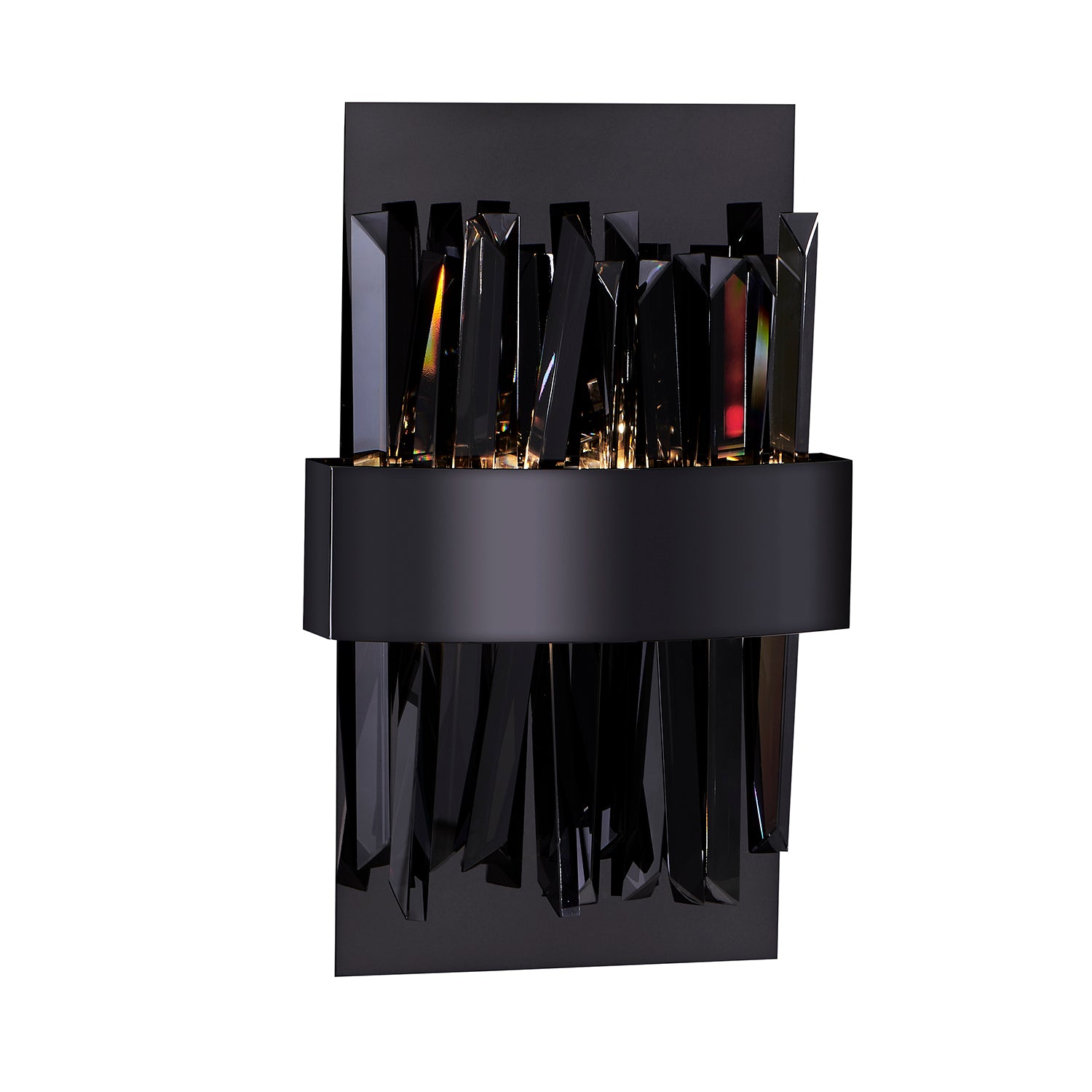 7.5'' Glacier 1 Light Black Nickel Wall Sconce