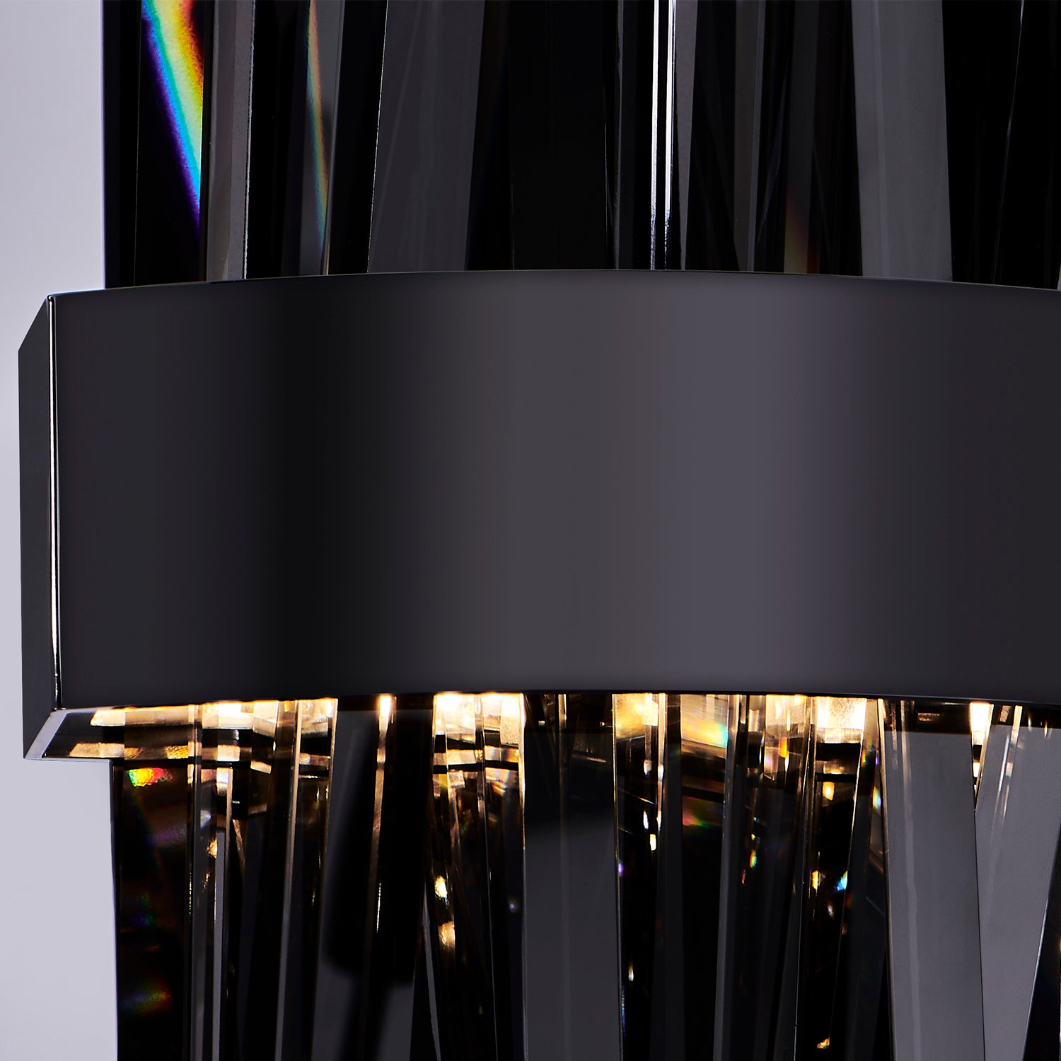7.5'' Glacier 1 Light Black Nickel Wall Sconce