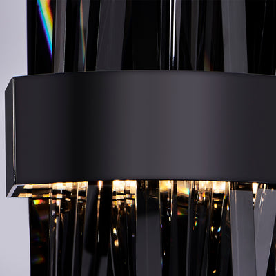 7.5'' Glacier 1 Light Black Nickel Wall Sconce