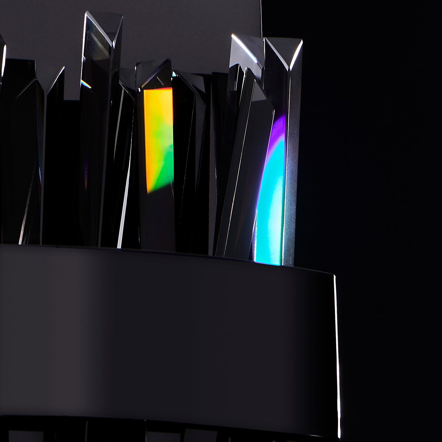 7.5'' Glacier 1 Light Black Nickel Wall Sconce