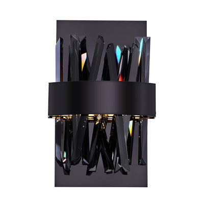 7.5'' Glacier 1 Light Black Nickel Wall Sconce