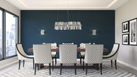 14'' Glacier 1 Light Chrome Linear Pendant