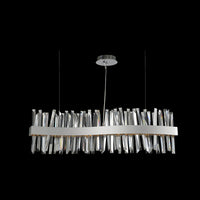 14'' Glacier 1 Light Chrome Linear Pendant