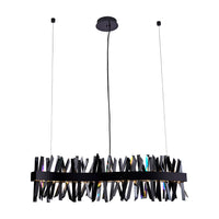 13.5'' Glacier 1 Light Black Nickel Linear Pendant