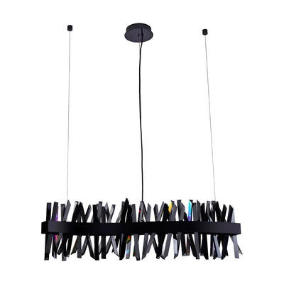 13.5'' Glacier 1 Light Black Nickel Linear Pendant