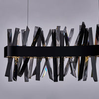 13.5'' Glacier 1 Light Black Nickel Linear Pendant