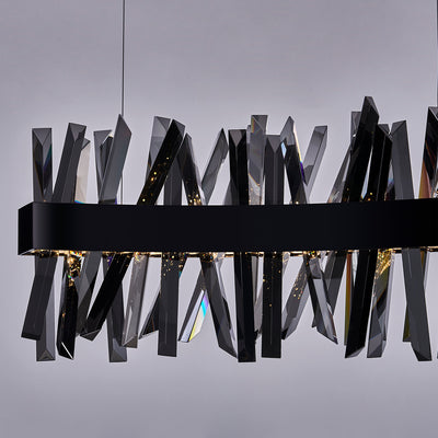 13.5'' Glacier 1 Light Black Nickel Linear Pendant