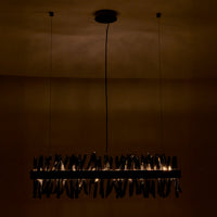 13.5'' Glacier 1 Light Black Nickel Linear Pendant