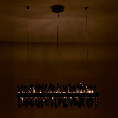 13.5'' Glacier 1 Light Black Nickel Linear Pendant