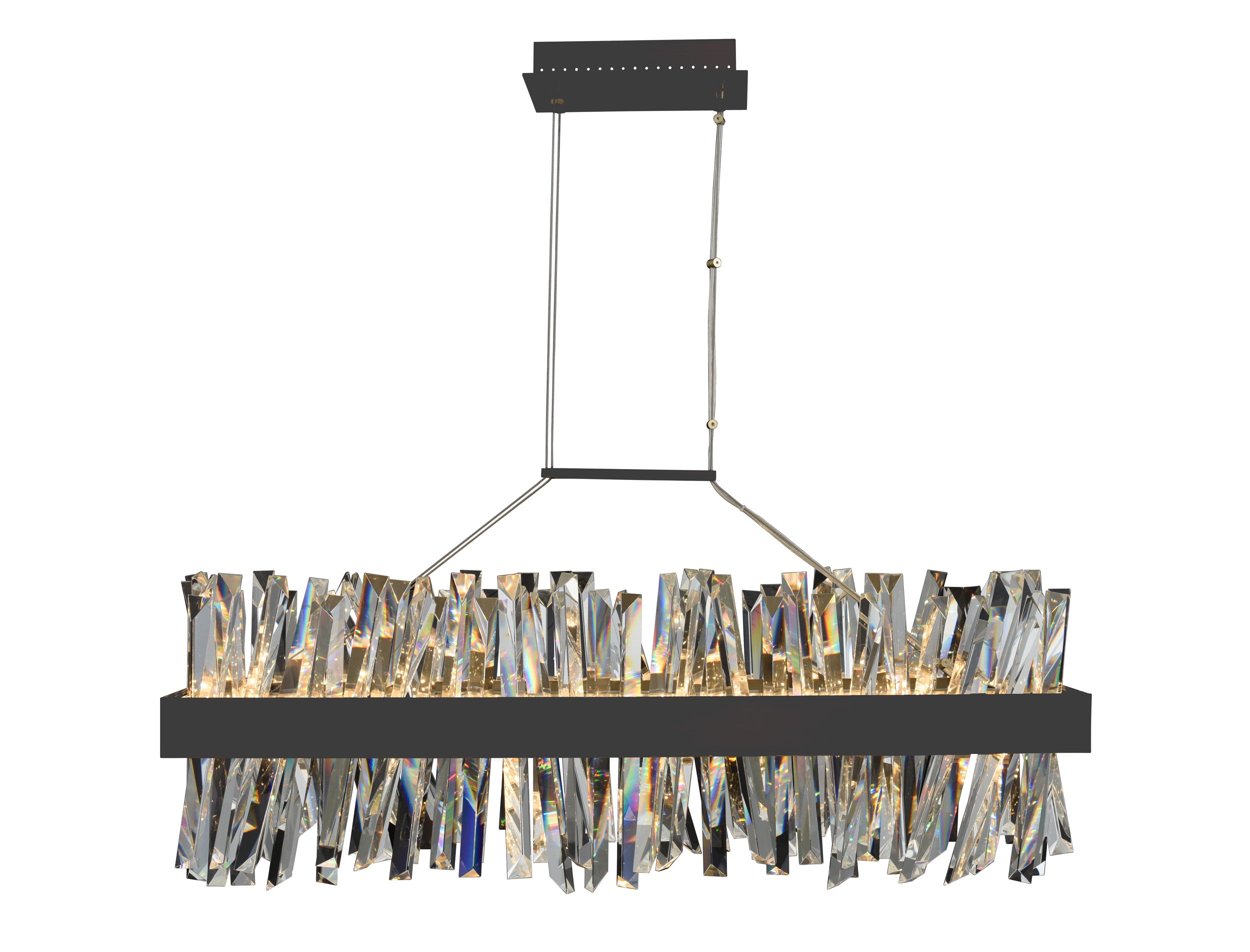 14'' Glacier 1 Light Matte Black (fluorocarbon) Linear Pendant