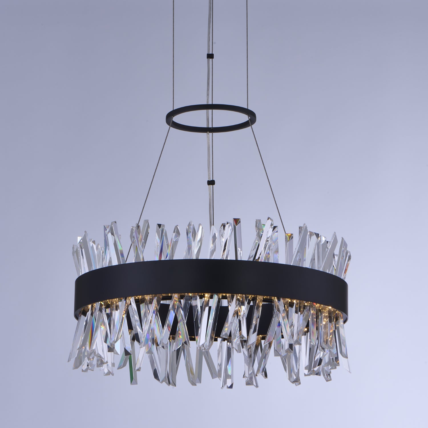 10'' Glacier 1 Light Matte Black (fluorocarbon) Pendant